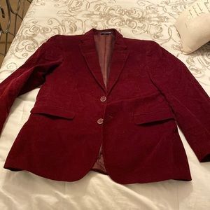 Tommy Hilfiger maroon cordoroy blazer 38R